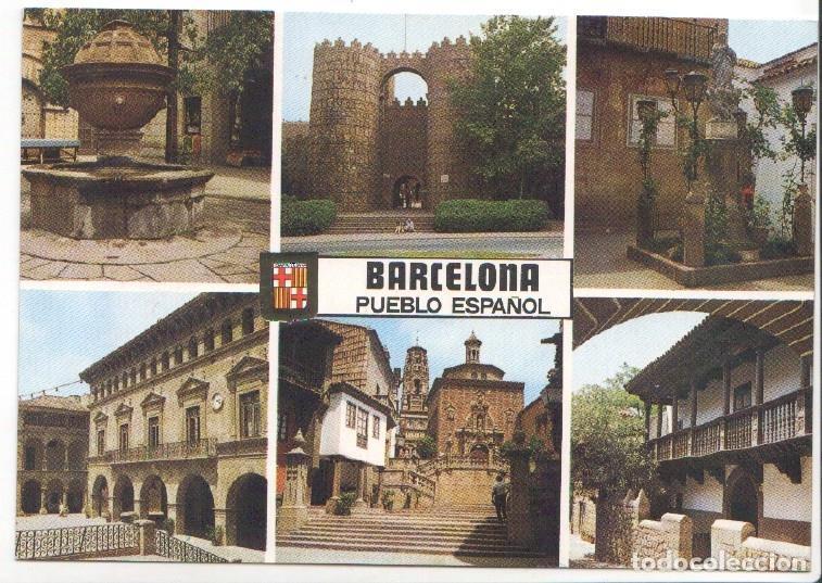 Postais: Postal JC0897: Barcelona. Pueblo Espa&ntilde;ol. Diversos aspectos - NULL