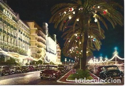 Postkarten: POSTAL L01987: Vista nocturna de Niza, Francia - NULL