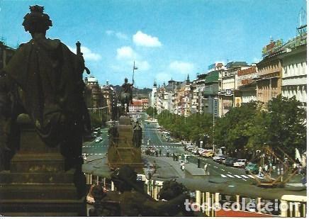 Postkarten: POSTAL L01854: Plaza San Wesceslao en Praga - NULL