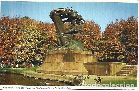 Postais: POSTAL L03338: Monumento a Chopin en Varsovia, Polonia - NULL