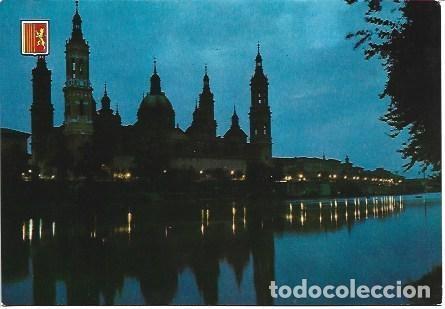 Cartoline: POSTAL L03301: Vista nocturna del Pilar en Zaragoza - NULL