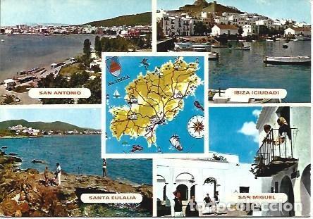 Postales: POSTAL L03169: Recuerdo de Ibiza - Foto 1