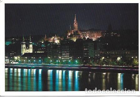 Postales: POSTAL L03360: Vista nocturna de Budapest - Foto 1