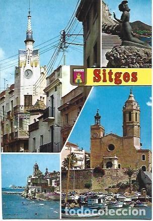 Postales: POSTAL L02824: Vistas de Sitges - Foto 1