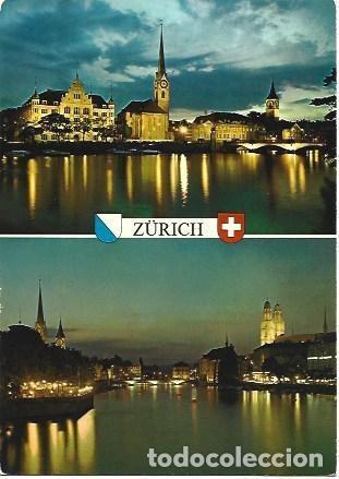 Postais: POSTAL L03010: Vistas nocturnas de Zurich, Suiza - NULL