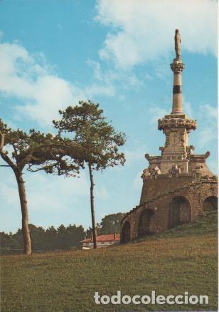 Postais: Postal E02438: Estatua Marques de Comillas, Comillas,Santander - Varios