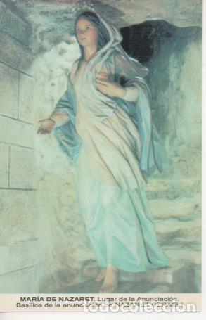Postais: Postal E06838: Maria de Nazaret. Lugar de la Anunciaci&oacute;n. Basilica de la anunciaci&oacute;n de Nazaret. Isr