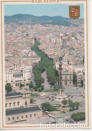 Cartes Postales: Postal E02444: Vista de ls Ramblas,Barcelona - Varios
