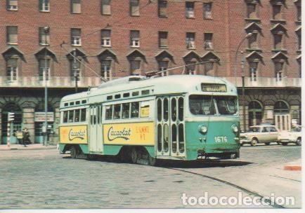 Cartoline: Postal E06857: Tra-vias de Barcelona.Cotxe 1676- Serie 1623-1687 - Varios
