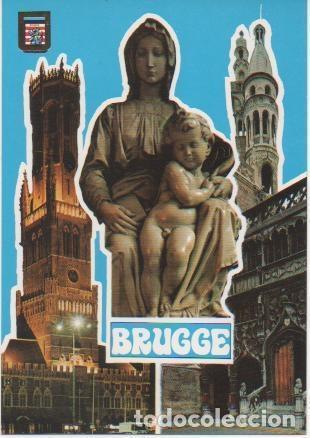 Postais: Postal E02110: Im&aacute;genes de Brugge, Paises Bajos - Varios