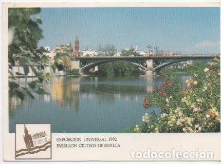 Postkarten: Postal E02012: Puerta de Triana, Exposicion Universal 1992, Sevilla - Varios