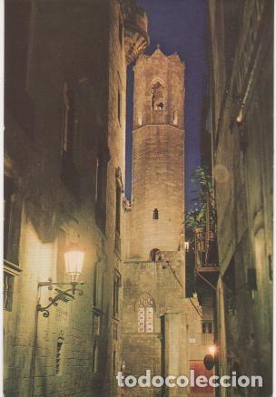 Postkarten: Postal E01669: Barrio G&oacute;tico de noche, Barcelona - Varios
