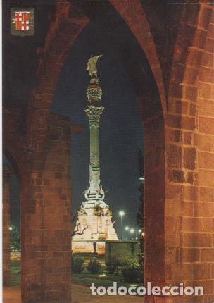 Cartoline: Postal E01675: Monumento a Col&oacute;n, Barcelona - Varios