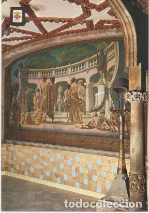 Postales: Postal E01651: Entrada principal. Mural modernista, Palau de la M&uacute;sica, Barcelona - Varios