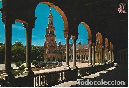 Postcards: POSTAL L03799: Galeria de la Plaza de Espa&ntilde;a en Sevilla - NULL