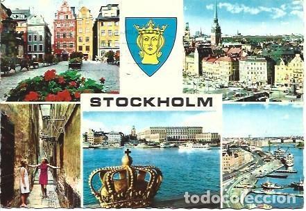 Postkarten: POSTAL L03855: Estocolmo. Aspectos de la ciudad - NULL