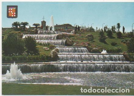 Postales: Postal E01561: Fuentes y Catillo de Montjuic, Barcdelona - Varios