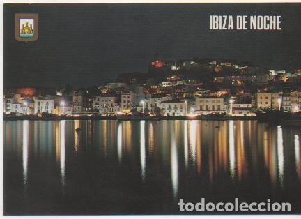 Postais: Postal E01916: Vista nocturna de Ibiza - Varios