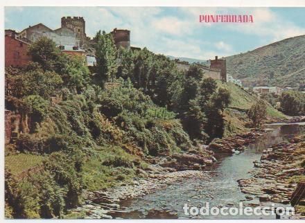 Postkarten: Postal E01967: Castillo y R&iacute;o Sil, Ponferrada - Varios