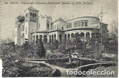 Postkarten: POSTAL L04003: Palacio de Arte Antiguo de la Exposicion de Sevilla - NULL