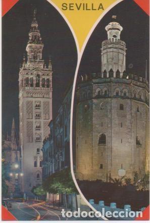 Postkarten: Postal E01163: La Giralda y Torre del Oro, sevilla - Varios