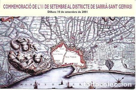 Postcards: POSTAL L04499: Celebracion del 11 de septiembre en el distrito de Sant Gervasi, Barcelona - NULL