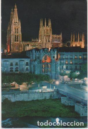 Cartoline: Postal E01148: Puerta Santa Mar&iacute;a y Catedra, Burgos - Varios