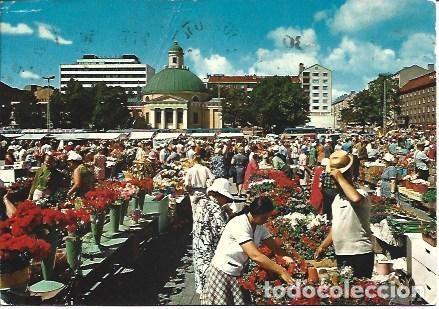 Postales: POSTAL L04533: Plaza del Mercado en Helsinki - Foto 1
