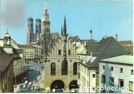 Postales: POSTAL L04354: Casas e iglesia en Munich - Foto 1