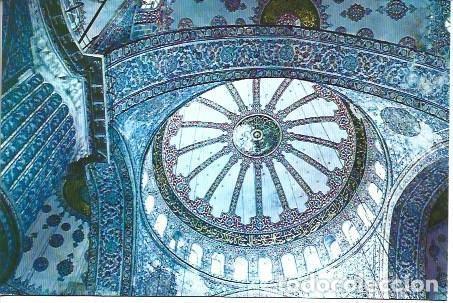Postcards: POSTAL L04452: Interior de la Mezquita Azul de Estambul - NULL