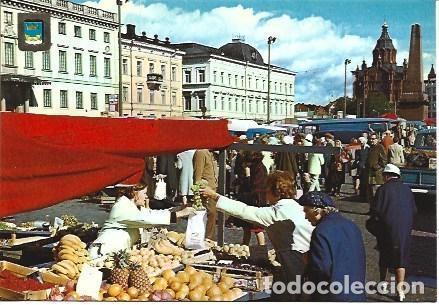 Postales: POSTAL L04413: Mercado en Helsinki - Foto 1