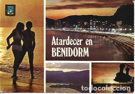 Postales: POSTAL L05194: Atardecer en Benidorm - Foto 1