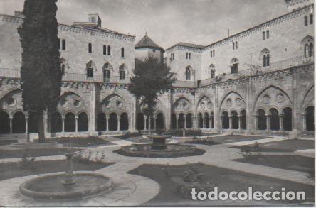 Postkarten: Postal E04295: Postal B/N Catedral. Jard&iacute;n del Calustro, Tarragona - Varios