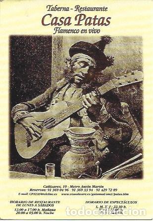 Postkarten: POSTAL A1507: Taberna Restaurante Casa Patas en Madrid - NULL