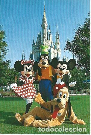 Postales: POSTAL A1718: Mickey, Minnie. Goofy y Pluto - Foto 1