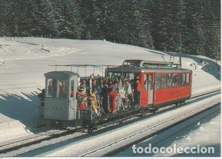 Postales: Postal E02895: Ski-und Schlittelzug mit Bhe 2/4 Nr 4+ Vortellwagen - B. Hitz
