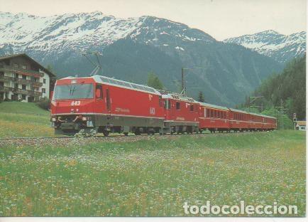 Cartoline: Postal E02890: Elektro-Lokomotive Ge 4/4''' Nr 643 Vals&rdquo; Ge 4/4''' Nr 627 &rdquo;Reichenau-Tamins&rdquo;&rdquo; - H.D.