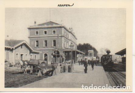 Postales: Postal E03053: Locomotora MZA-30 en la estaci&oacute;n de Badalona en la l&iacute;nea de Barcelona a Matar&oacute; 4 Ener
