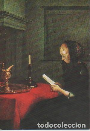 Postkarten: Postal E02591: Lesende Frau, Gerard Terborch, Galerie de l'Orangerie - Varios