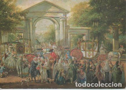 Cartoline: Postal E02535: Fiesta en el Jard&iacute;n Botanico, Luis Paret - Varios