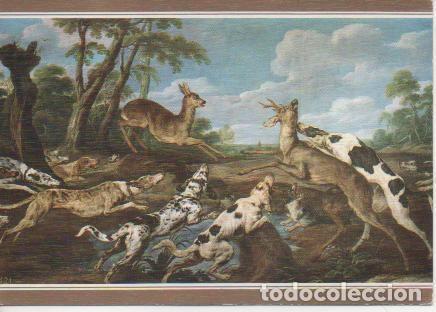 Postales: Postal E02737: Cacer&iacute;a de Corzos, Paul de Vos, Museo del Prado - Varios
