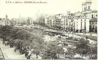 Postales: POSTAL A1810: Dia de Mercado en Girona - Foto 1