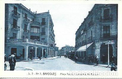 Postales: POSTAL A1795: Banyoles, Pla&ccedil;a Turers - Foto 1