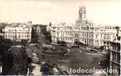 Postales: POSTAL PV01171: Vista aerea Plaza de Cibeles en Madrid - NULL