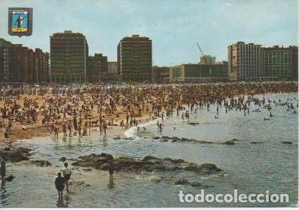 Postales: Postal E03573: Playa de San Lorenzo, Gij&oacute;n - Varios
