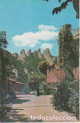 Postcards: Postal E03517: Jardin del Monasterio de Montserrat, Barcelona - Varios