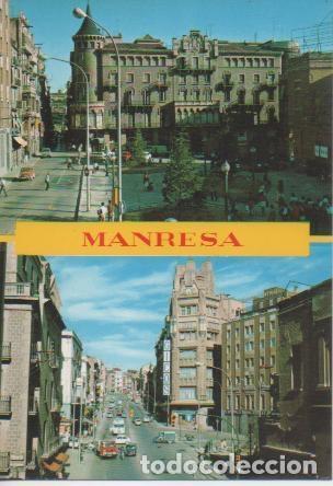 Postais: Postal E03523: Plaza de Santo Domingo y Avda. del Caudillo, Manresa - Varios