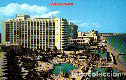 Postkarten: POSTAL PV01014: Americana hotel vista aerea en Miami Beach