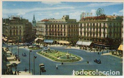 Postcards: POSTAL PV01055: Vista panoramica Puerta del Sol, Madrid - NULL
