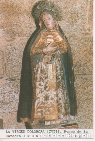 Postales: Postal E03205: La Virgen Dolorosa (S.XVIII. Museo de la Catedral) Mondo&ntilde;edo, Lugo - Varios